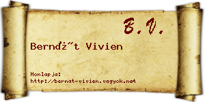 Bernát Vivien névjegykártya